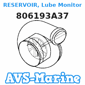 806193A37 RESERVOIR, Lube Monitor Mercruiser 