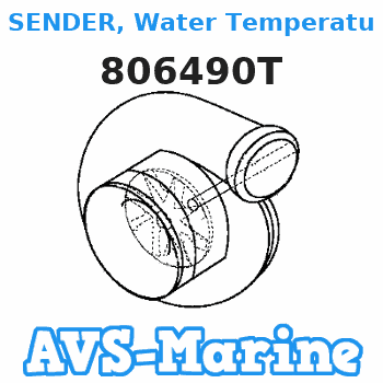 806490T SENDER, Water Temperature (Single Station) Mercruiser 