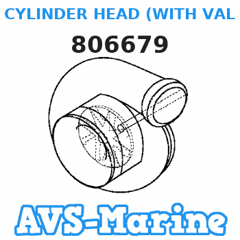 806679 CYLINDER HEAD (WITH VALVES) Mercruiser 