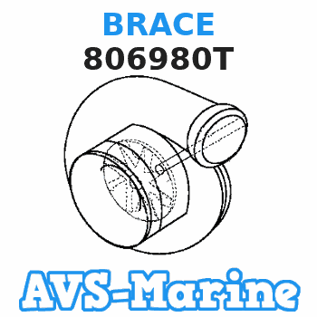 806980T BRACE Mercruiser 