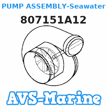 807151A12 PUMP ASSEMBLY-Seawater Mercruiser 