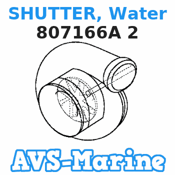 807166A 2 SHUTTER, Water Mercruiser 