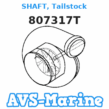 807317T SHAFT, Tailstock Mercruiser 