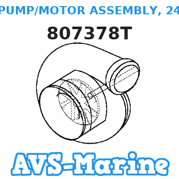 807378T PUMP/MOTOR ASSEMBLY, 24 Volt Mercruiser 
