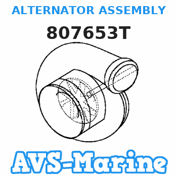 807653T ALTERNATOR ASSEMBLY Mercruiser 