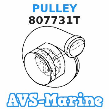 807731T PULLEY Mercruiser 