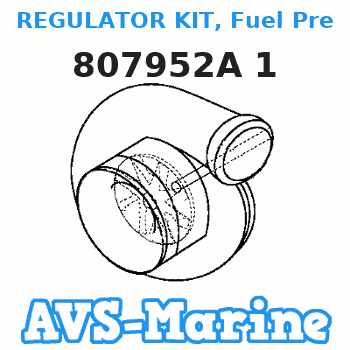 807952A 1 REGULATOR KIT, Fuel Pressure Mercruiser 