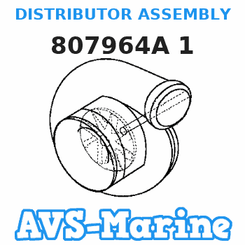 807964A 1 DISTRIBUTOR ASSEMBLY Mercruiser 