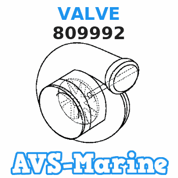 809992 VALVE Mercruiser 
