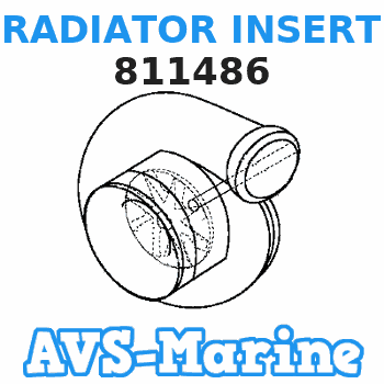 811486 RADIATOR INSERT Mercruiser 
