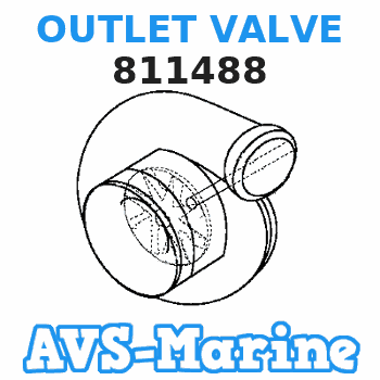 811488 OUTLET VALVE Mercruiser 