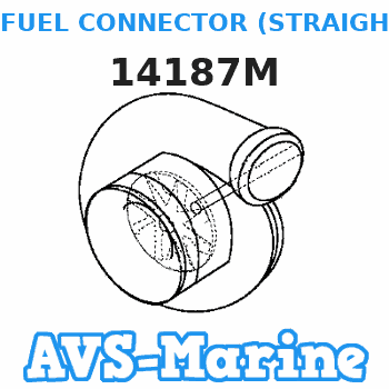 14187M FUEL CONNECTOR (STRAIGHT) (OLD DESIGN) Mercury 