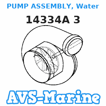 14334A 3 PUMP ASSEMBLY, Water Mercury 