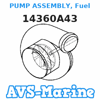 14360A43 PUMP ASSEMBLY, Fuel Mercury 