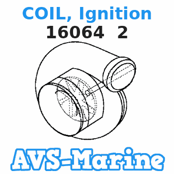 16064 2 COIL, Ignition Mercury 