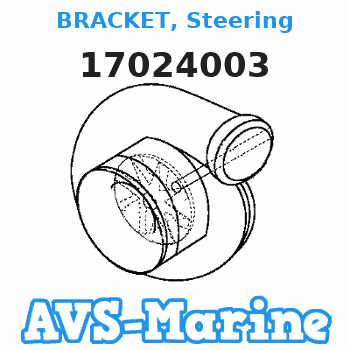 17024003 BRACKET, Steering Mercury 