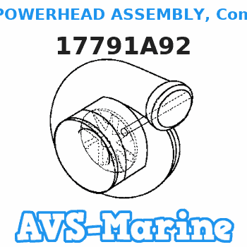 17791A92 POWERHEAD ASSEMBLY, Complete Mercury 