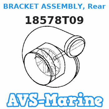 18578T09 BRACKET ASSEMBLY, Rear Mercury 