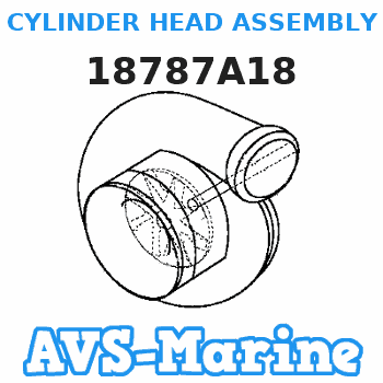 18787A18 CYLINDER HEAD ASSEMBLY Mercury 