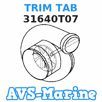 31640T07 TRIM TAB Mercury 
