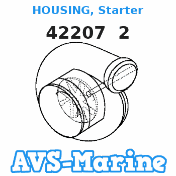 42207 2 HOUSING, Starter Mercury 