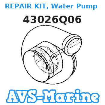 43026Q06 REPAIR KIT, Water Pump Impeller Mercury 