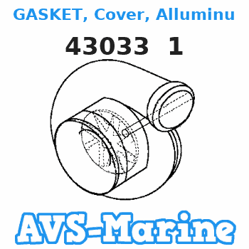 43033 1 GASKET, Cover, Alluminum Cover Mercury 