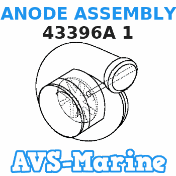 43396A 1 ANODE ASSEMBLY Mercury 