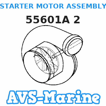55601A 2 STARTER MOTOR ASSEMBLY Mercury 