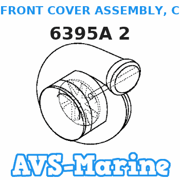 6395A 2 FRONT COVER ASSEMBLY, COMPLETE Mercury 