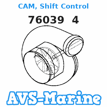 76039 4 CAM, Shift Control Mercury 