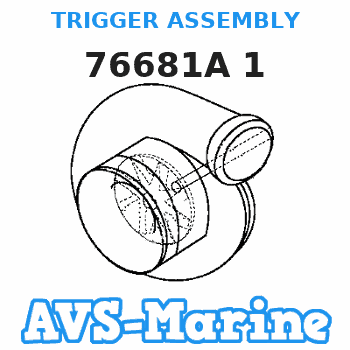 76681A 1 TRIGGER ASSEMBLY Mercury 