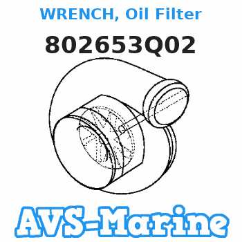 802653Q02 WRENCH, Oil Filter Mercury 