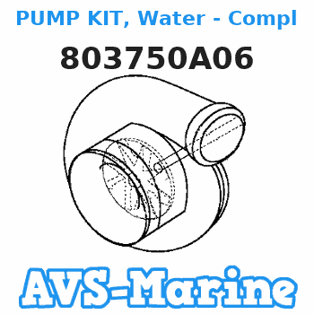 803750A06 PUMP KIT, Water - Complete Mercury 