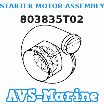 803835T02 STARTER MOTOR ASSEMBLY Mercury 