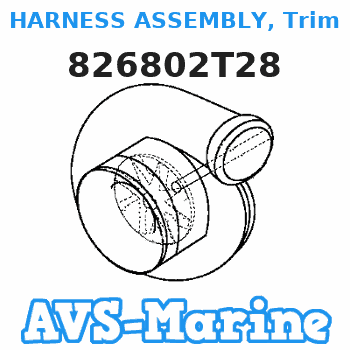 826802T28 HARNESS ASSEMBLY, Trim Mercury 
