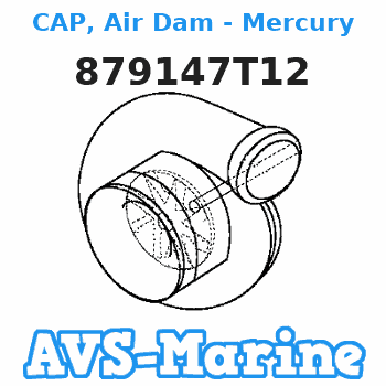 879147T12 CAP, Air Dam - Mercury Mercury 