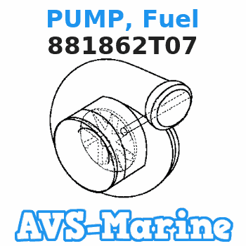 881862T07 PUMP, Fuel Mercury 