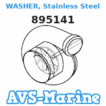 895141 WASHER, Stainless Steel Mercury 