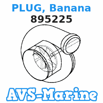 895225 PLUG, Banana Mercury 