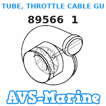 89566 1 TUBE, THROTTLE CABLE GUIDE Mercury 
