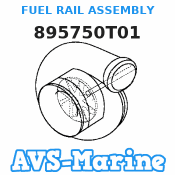 895750T01 FUEL RAIL ASSEMBLY Mercury 