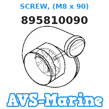 895810090 SCREW, (M8 x 90) Mercury 