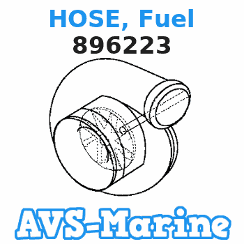 896223 HOSE, Fuel Mercury 