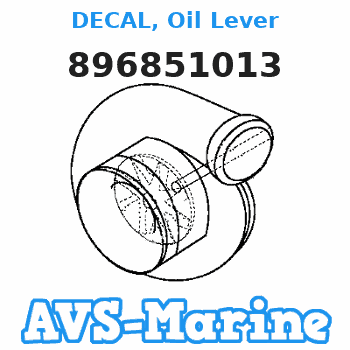 896851013 DECAL, Oil Lever Mercury 