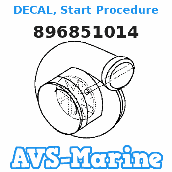 896851014 DECAL, Start Procedure Mercury 