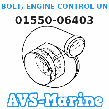 01550-06403 BOLT, ENGINE CONTROL UNIT Suzuki 