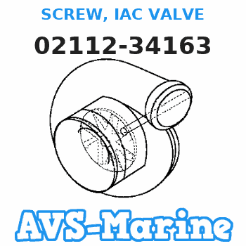 02112-34163 SCREW, IAC VALVE Suzuki 