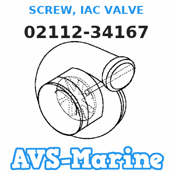 02112-34167 SCREW, IAC VALVE Suzuki 