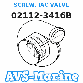 02112-3416B SCREW, IAC VALVE Suzuki 
